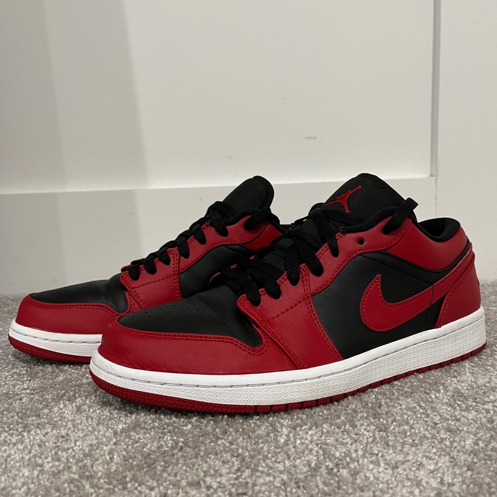 Varsity Red, Low Top Jordan 1’s